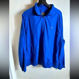 Men’s Greg Norman for Tasso Elba Blue 1/4 Zip Pullover Jacket, Size XL